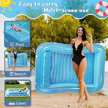 レナウン ノールオックトロード ルームウェア水色発送前セール Amazon.co.jp: Lesnox 空気注入式日焼けプールフロート サンタン